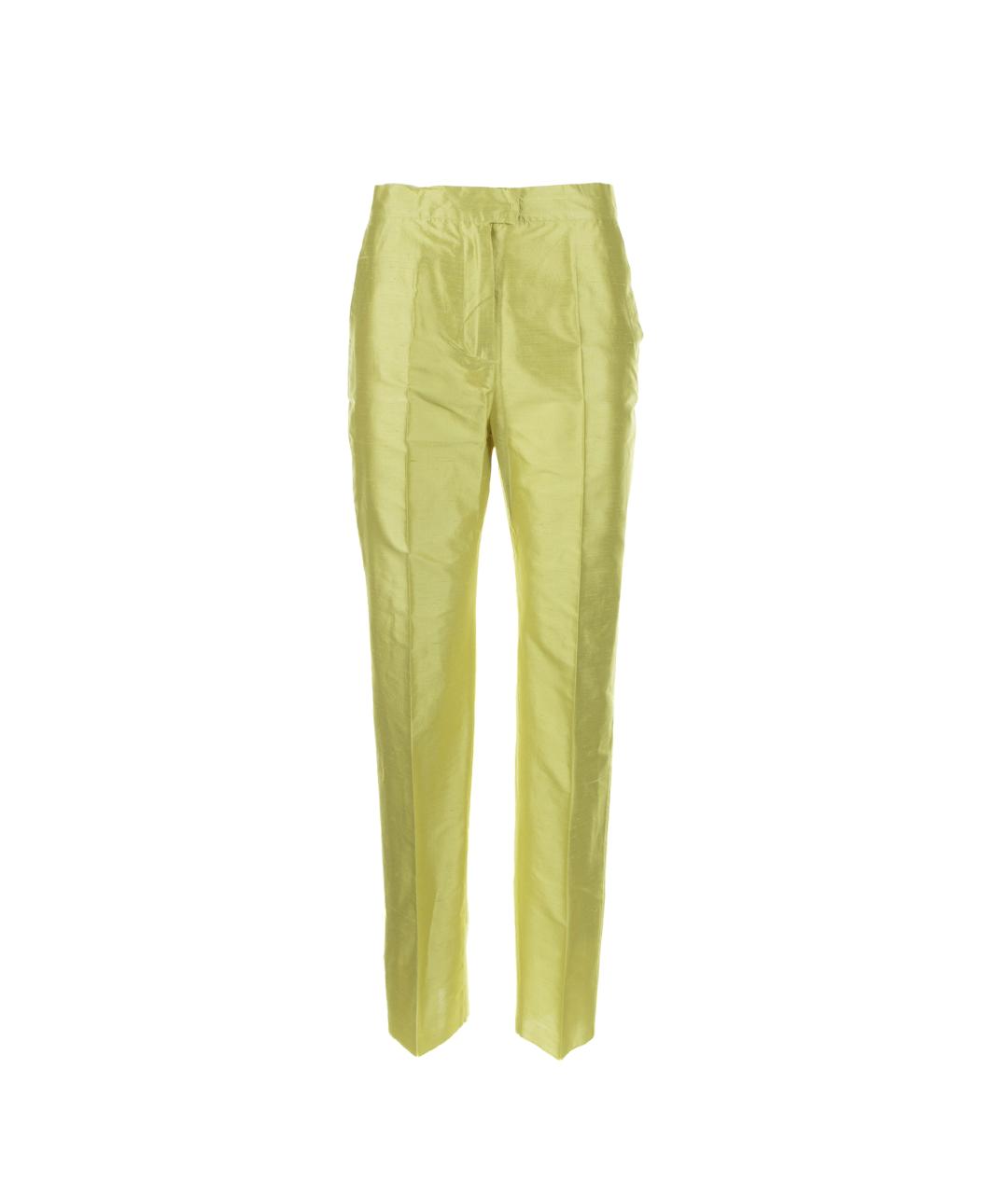 MAX MARA STUDIO Желтые прямые брюки, фото 1