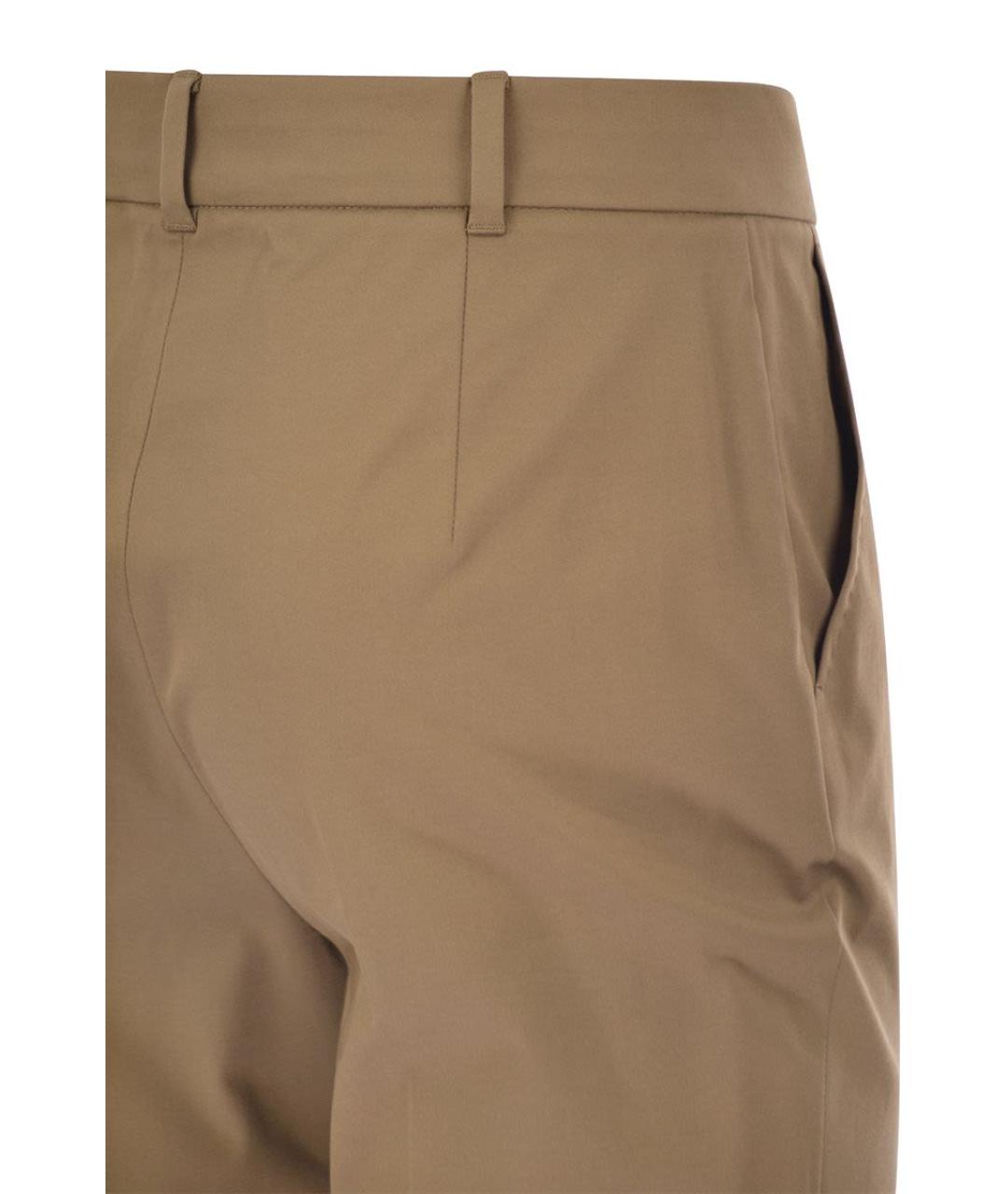 MAX MARA STUDIO Бежевые прямые брюки, фото 4