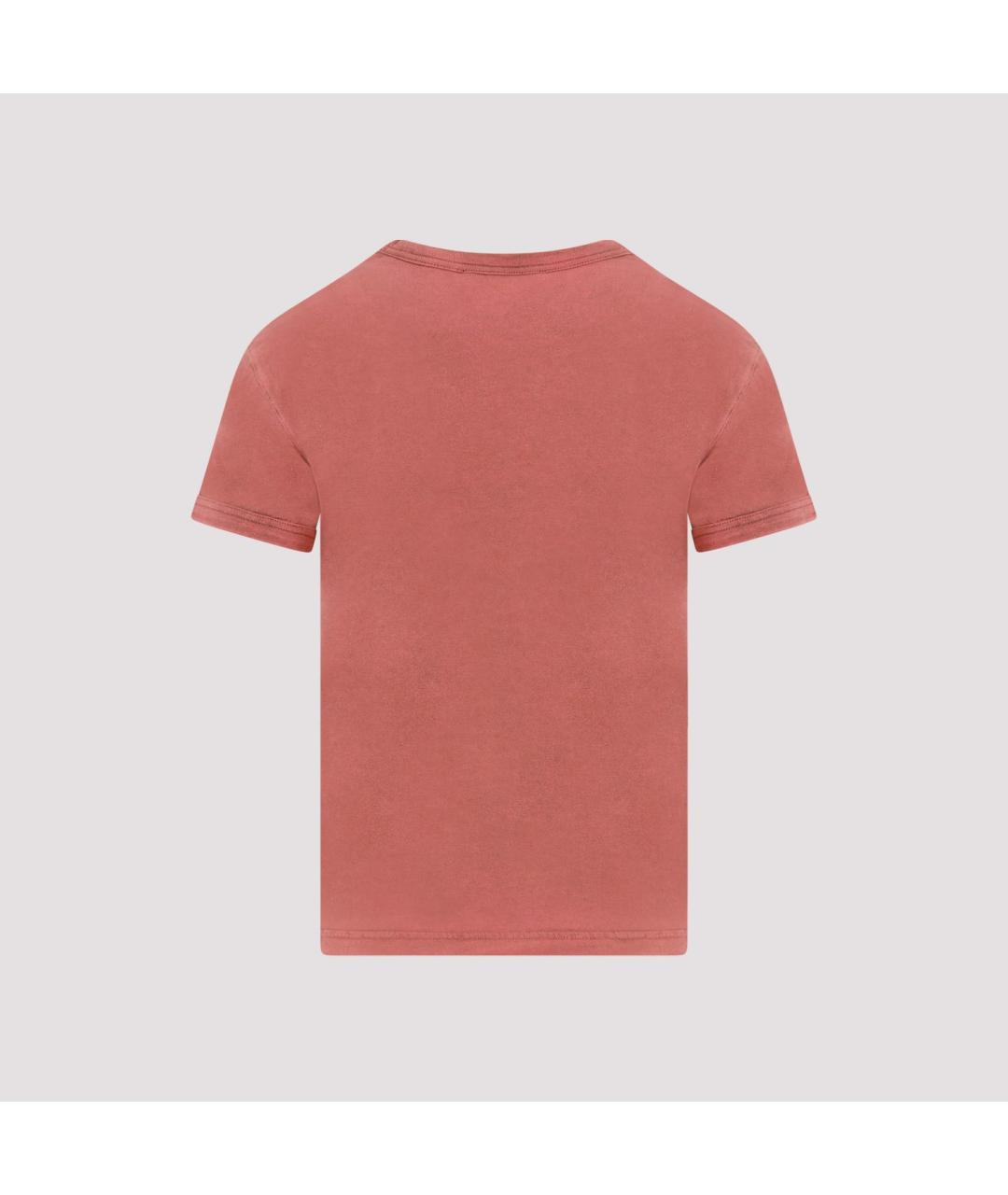 ACNE STUDIOS Красная хлопковая футболка, фото 2
