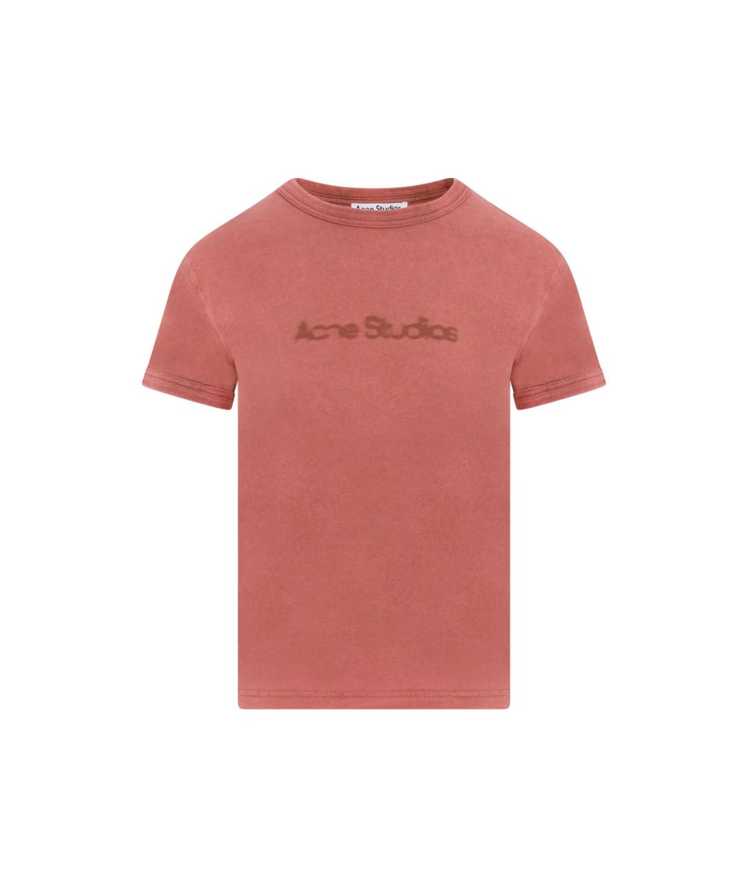 ACNE STUDIOS Красная хлопковая футболка, фото 1
