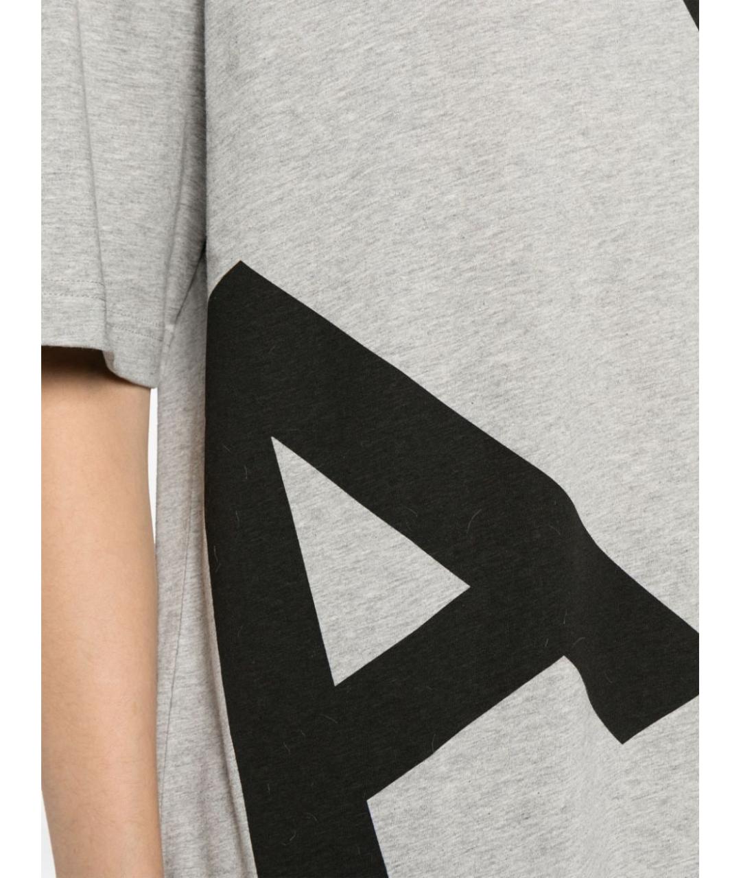 A.P.C. Серая хлопковая футболка, фото 5
