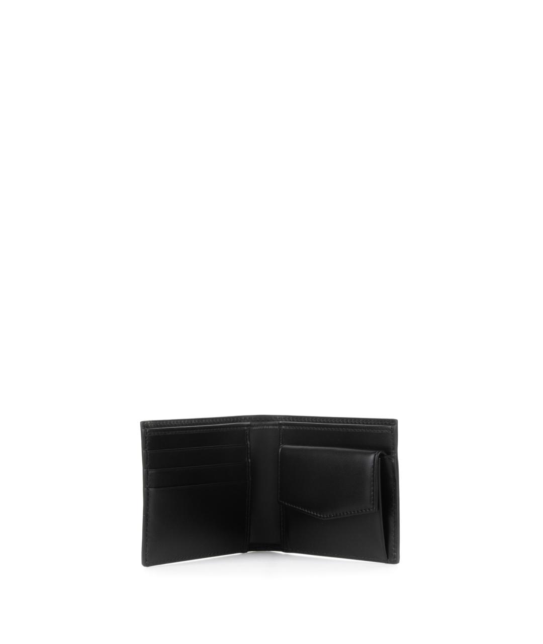 DOLCE&GABBANA Черный кожаный кошелек, фото 3