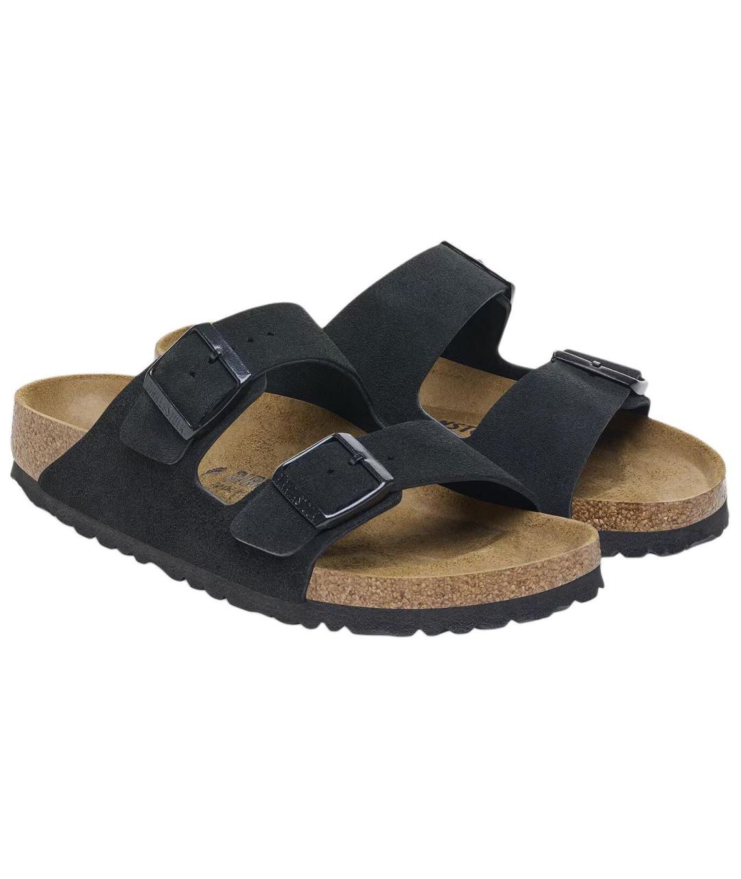 BIRKENSTOCK Черные замшевые сандалии, фото 3