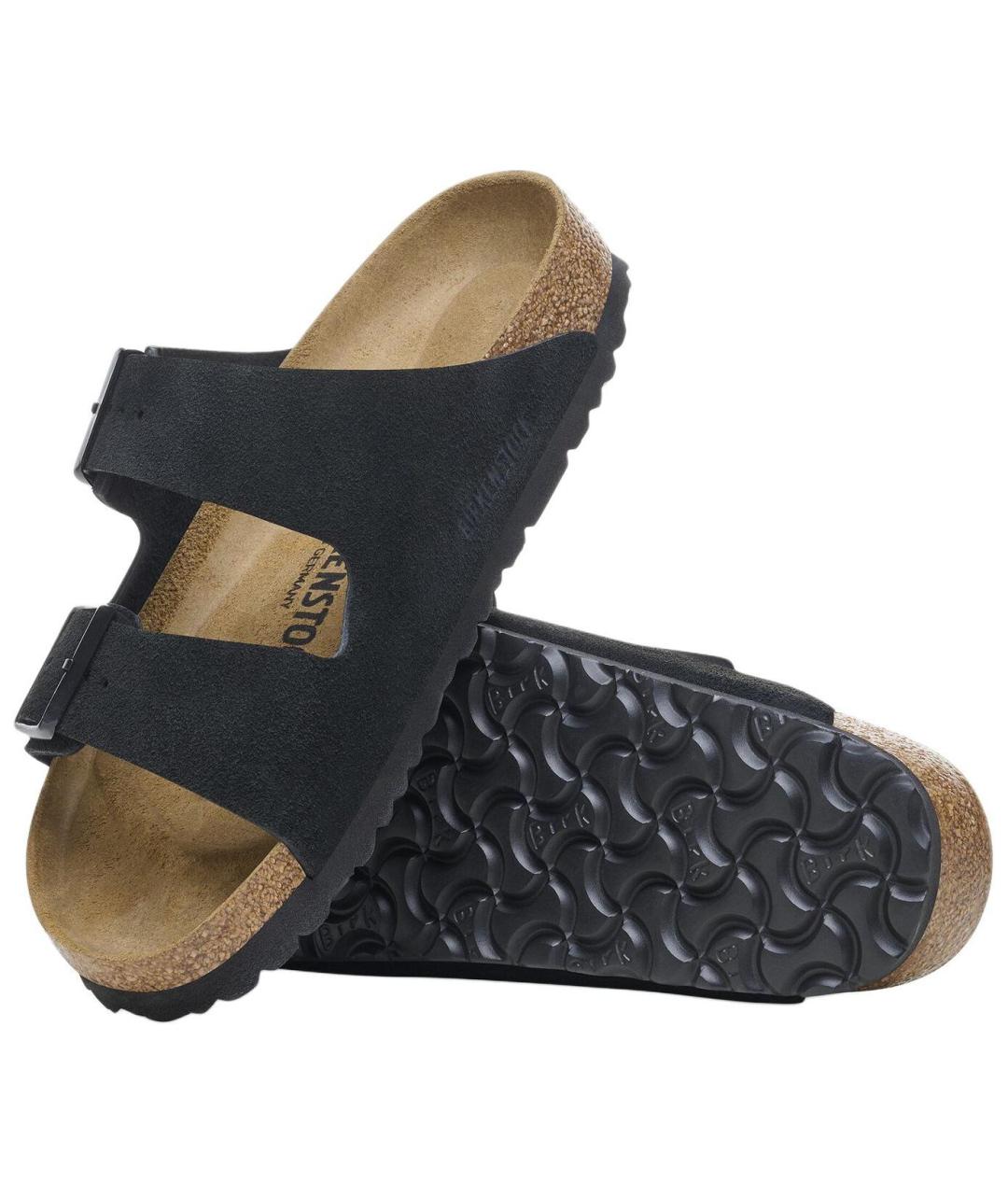 BIRKENSTOCK Черные замшевые сандалии, фото 5