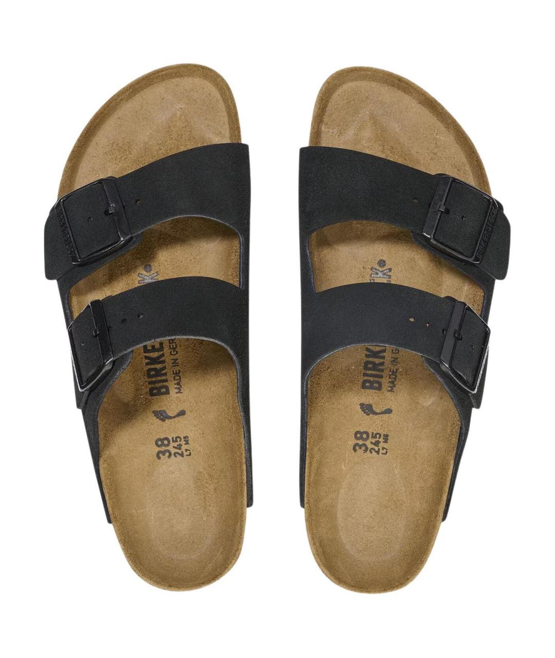 BIRKENSTOCK Черные замшевые сандалии, фото 4