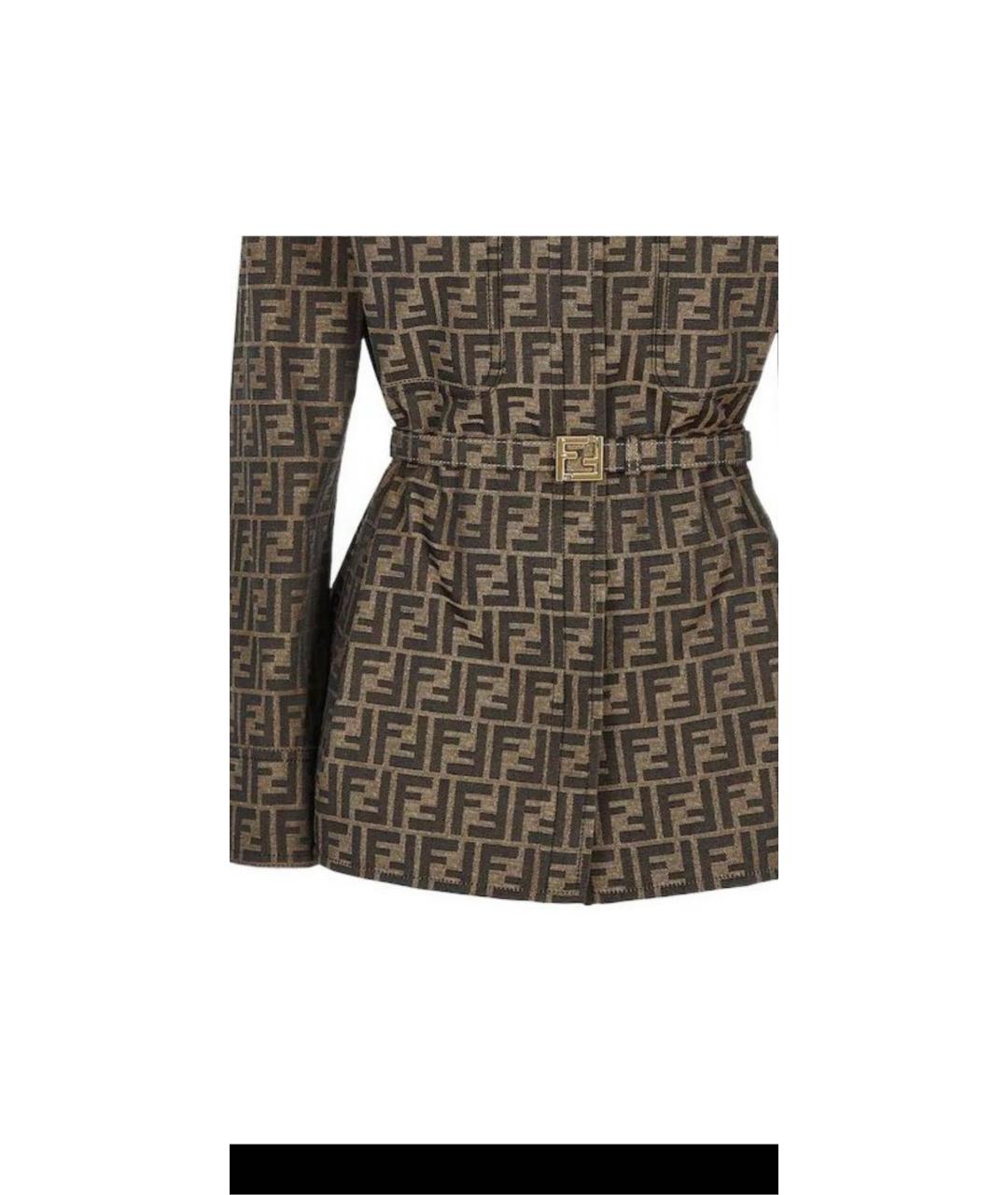 FENDI Коричневая куртка, фото 3