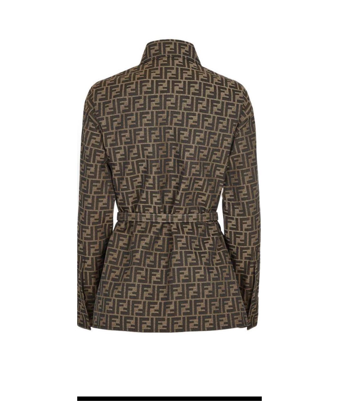 FENDI Коричневая куртка, фото 2