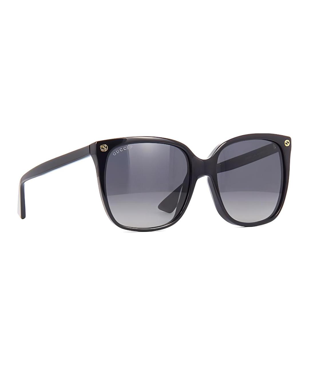 GUCCI Черные пластиковые солнцезащитные очки, фото 2