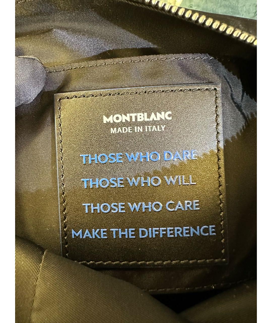 MONTBLANC Черная барсетка, фото 5