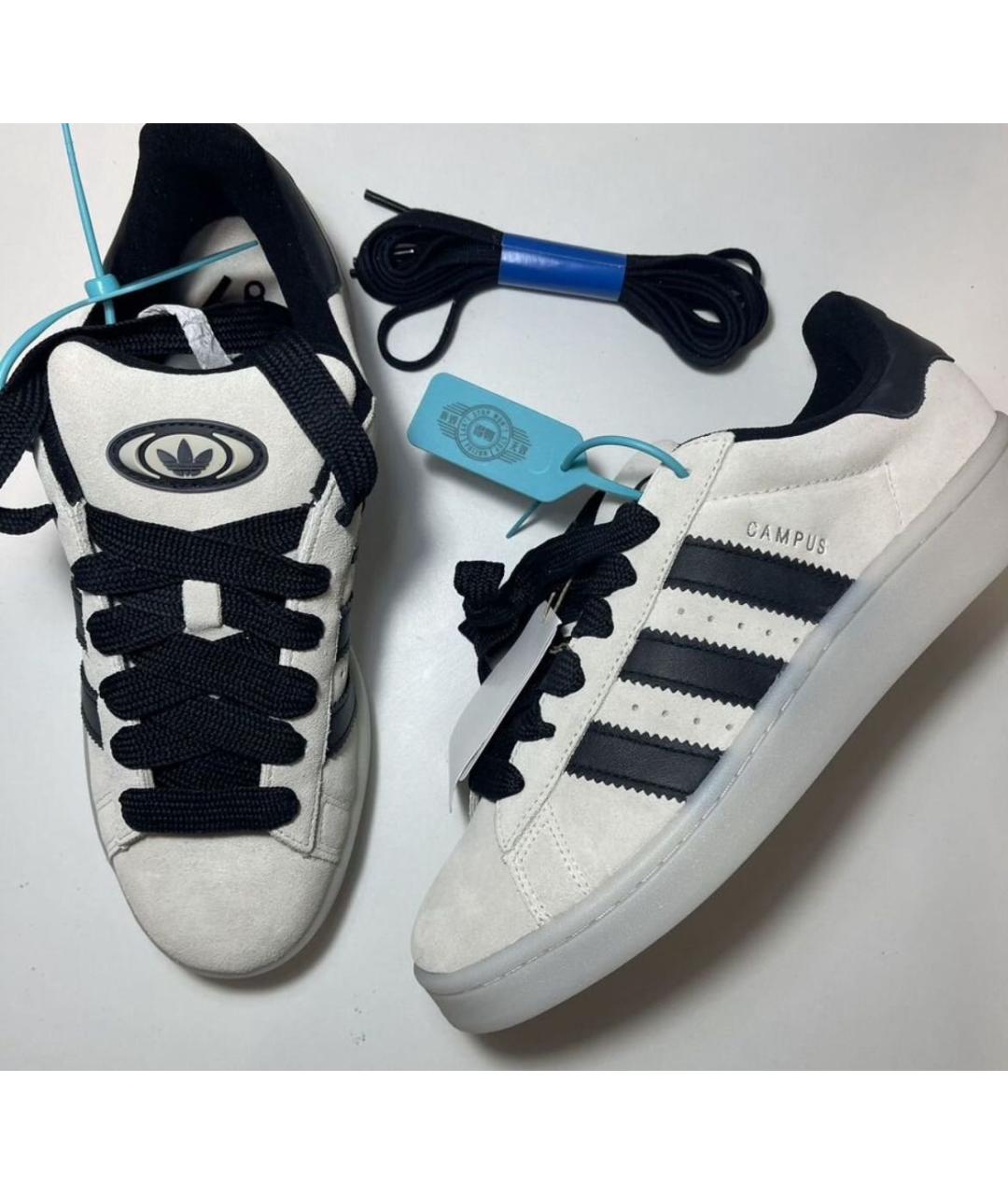 ADIDAS Бежевые замшевые низкие кроссовки / кеды, фото 3