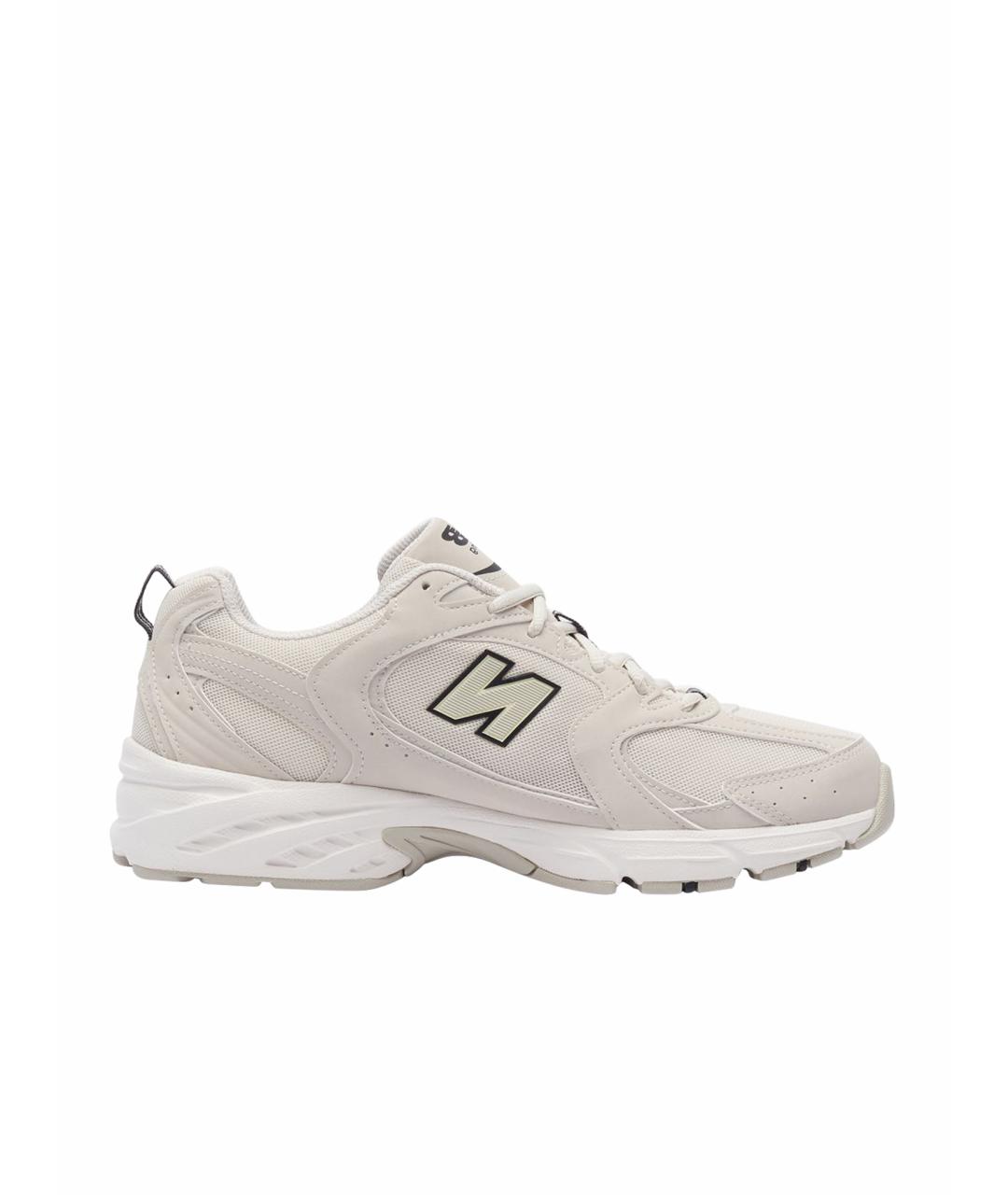 NEW BALANCE Бежевые текстильные низкие кроссовки / кеды, фото 1