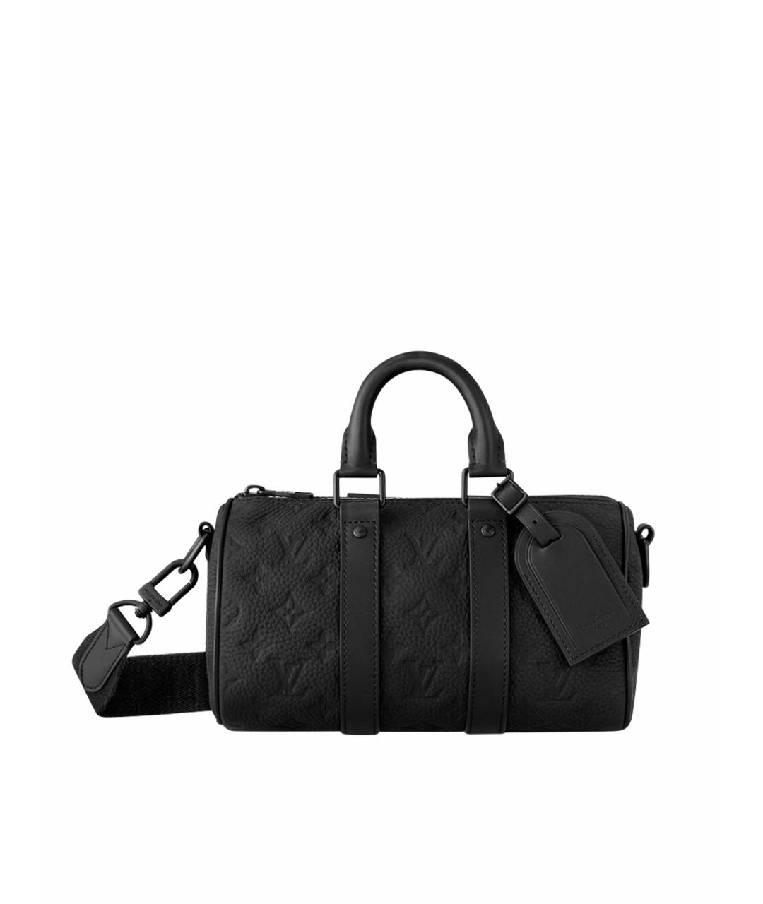 LOUIS VUITTON Черная жаккардовая сумка на плечо, фото 1
