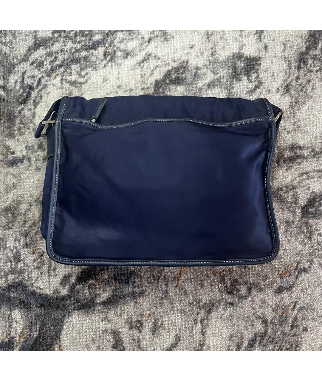 PRADA Темно-синяя сумка на плечо, фото 3