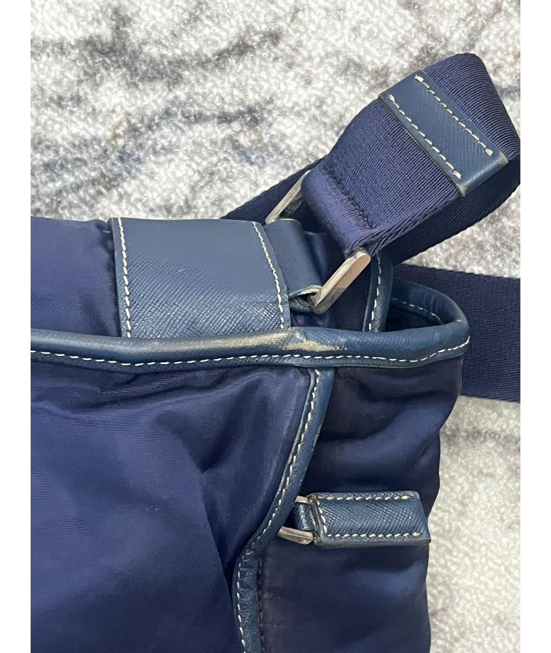 PRADA Темно-синяя сумка на плечо, фото 6