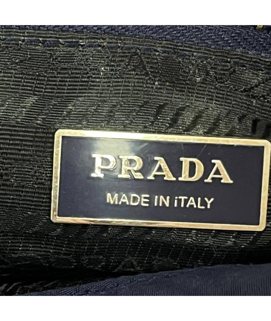 PRADA Темно-синяя сумка на плечо, фото 4