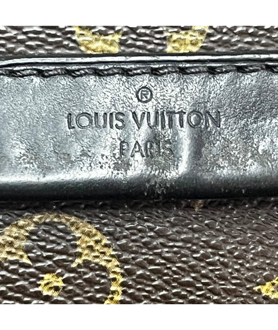 LOUIS VUITTON Коричневая кожаная сумка на плечо, фото 2
