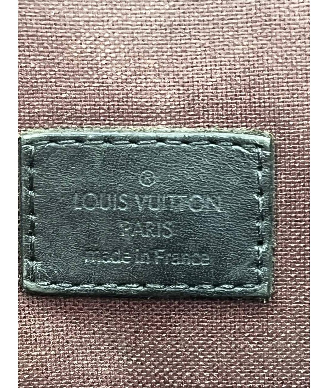 LOUIS VUITTON Коричневая кожаная сумка на плечо, фото 4