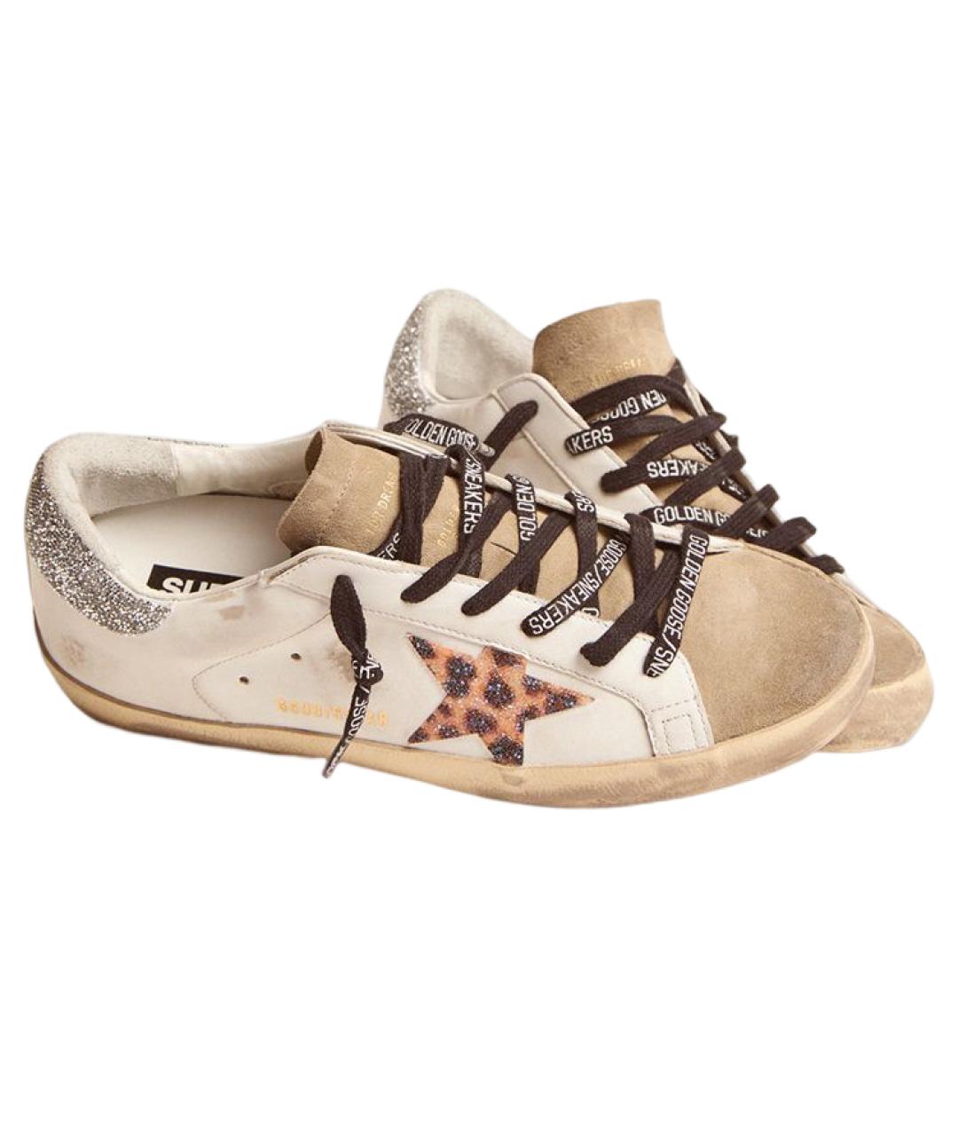 GOLDEN GOOSE DELUXE BRAND Белые кожаные кеды, фото 3