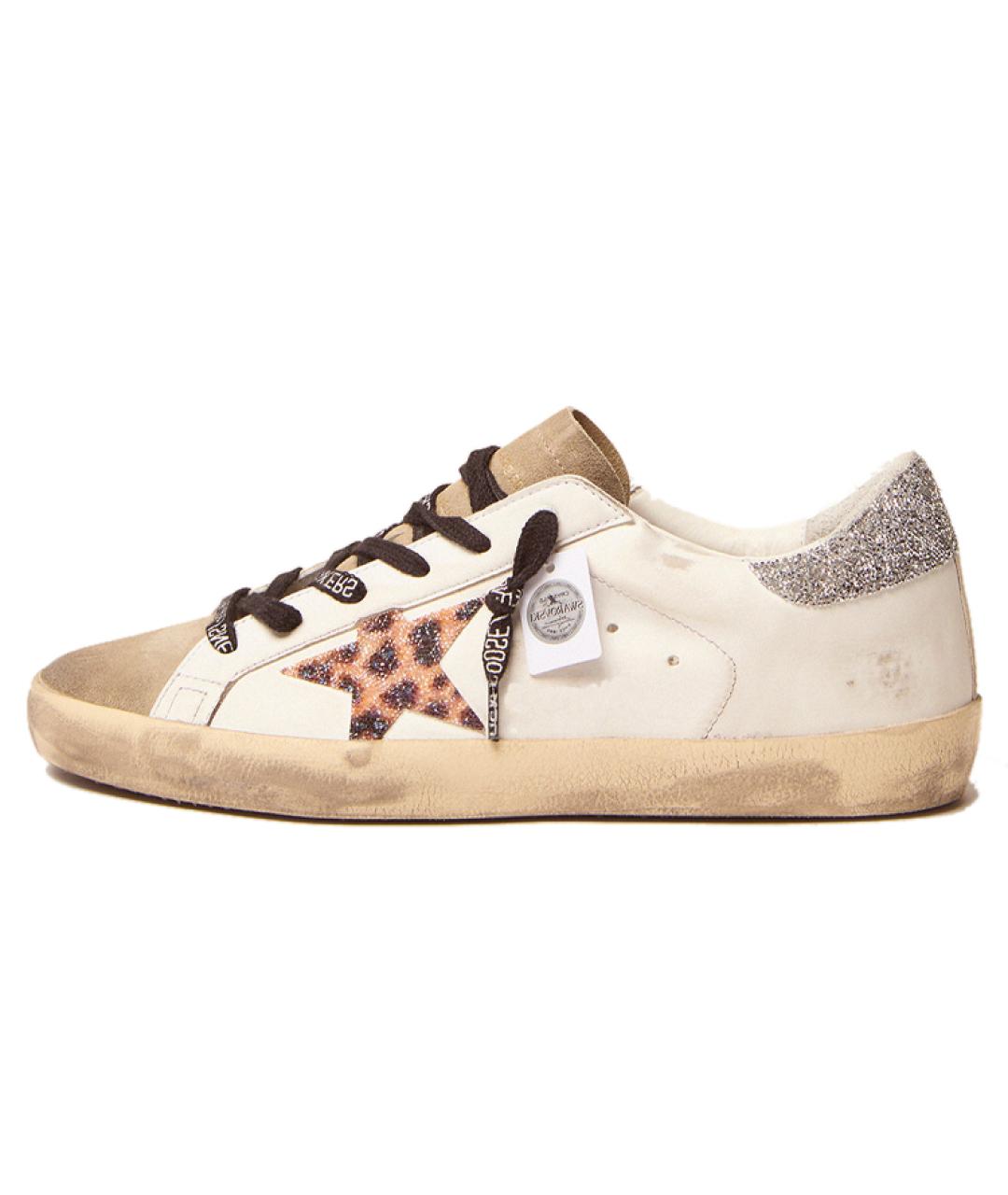 GOLDEN GOOSE DELUXE BRAND Белые кожаные кеды, фото 2