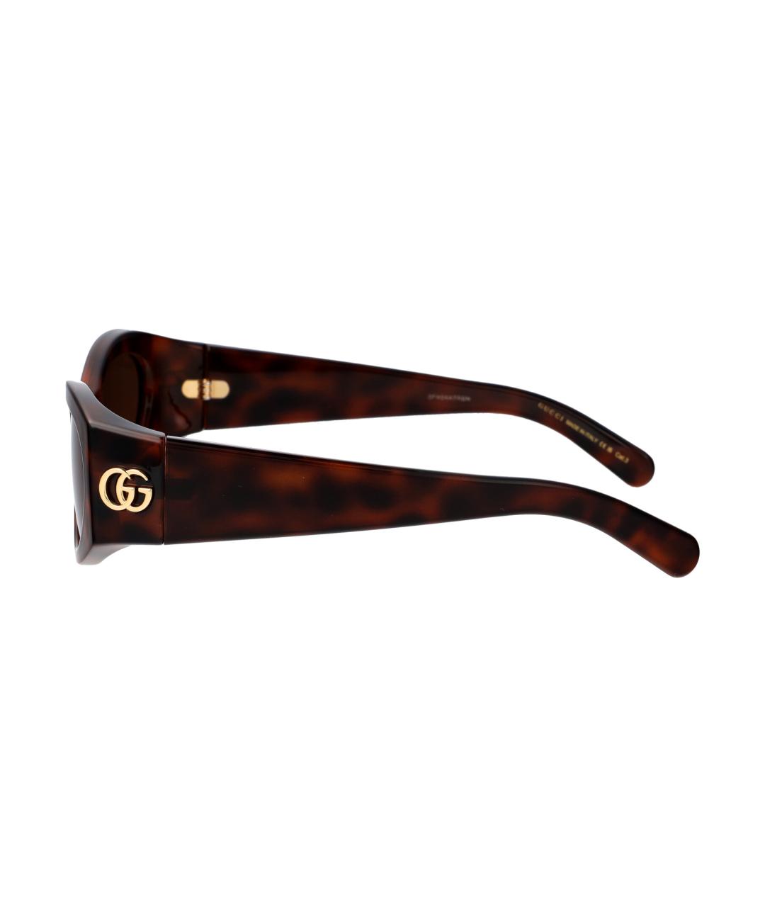 GUCCI Коричневые солнцезащитные очки, фото 3
