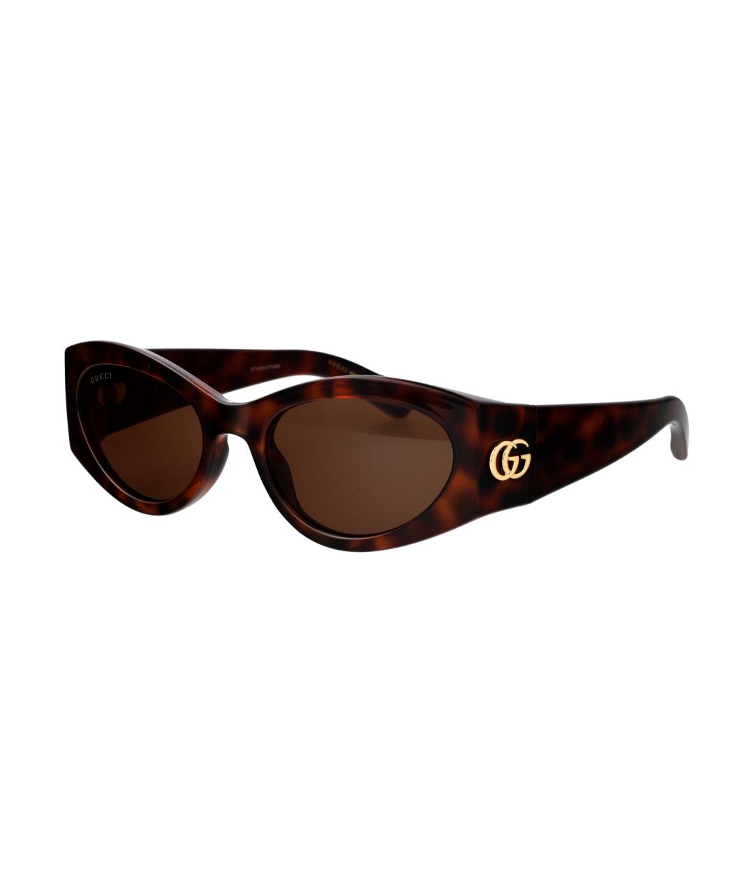 GUCCI Коричневые солнцезащитные очки, фото 1