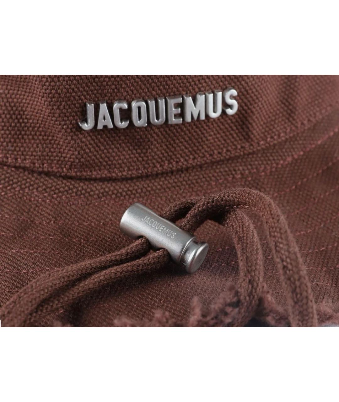 JACQUEMUS Коричневая хлопковая шляпа, фото 4