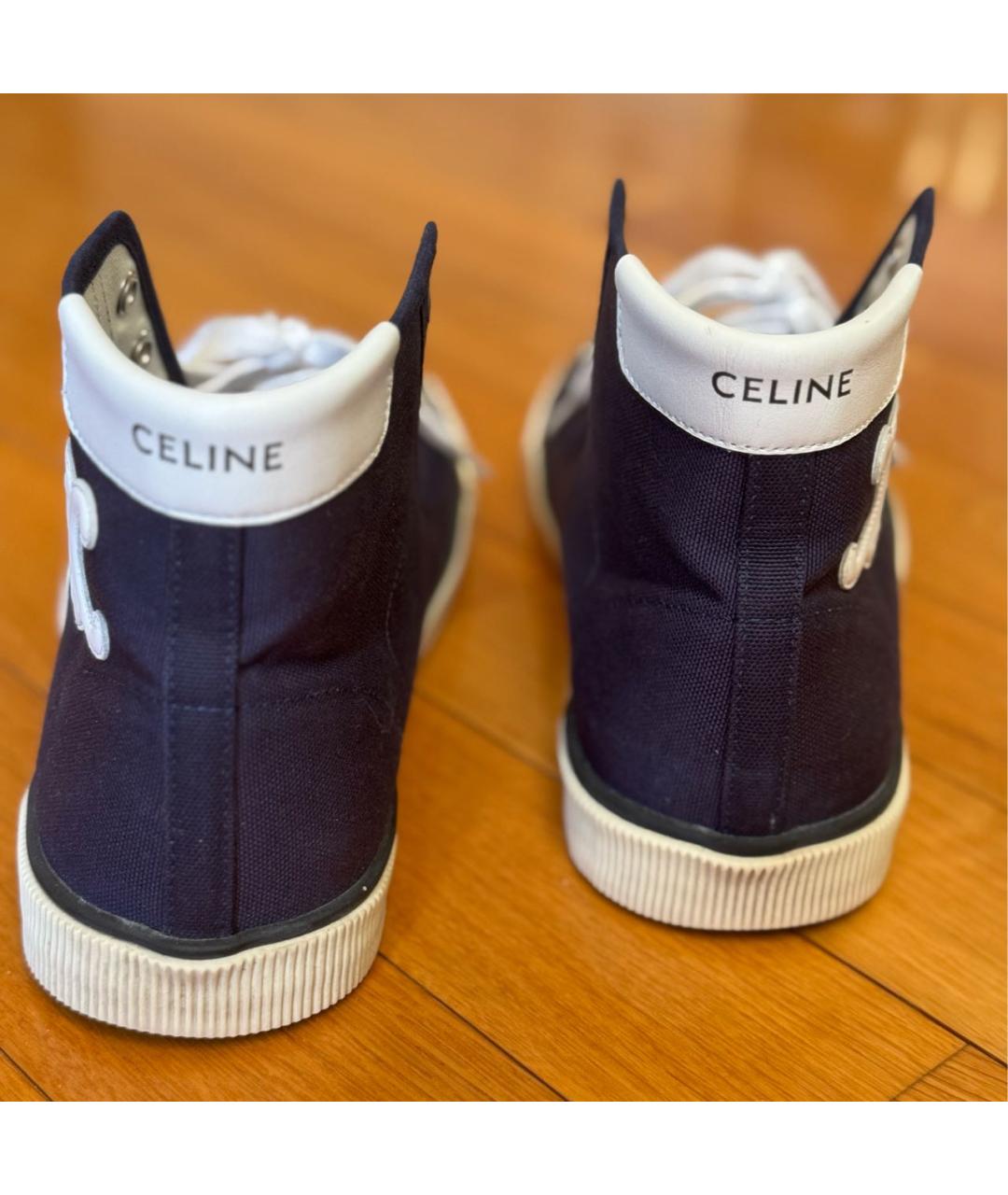 CELINE Темно-синие кеды, фото 4