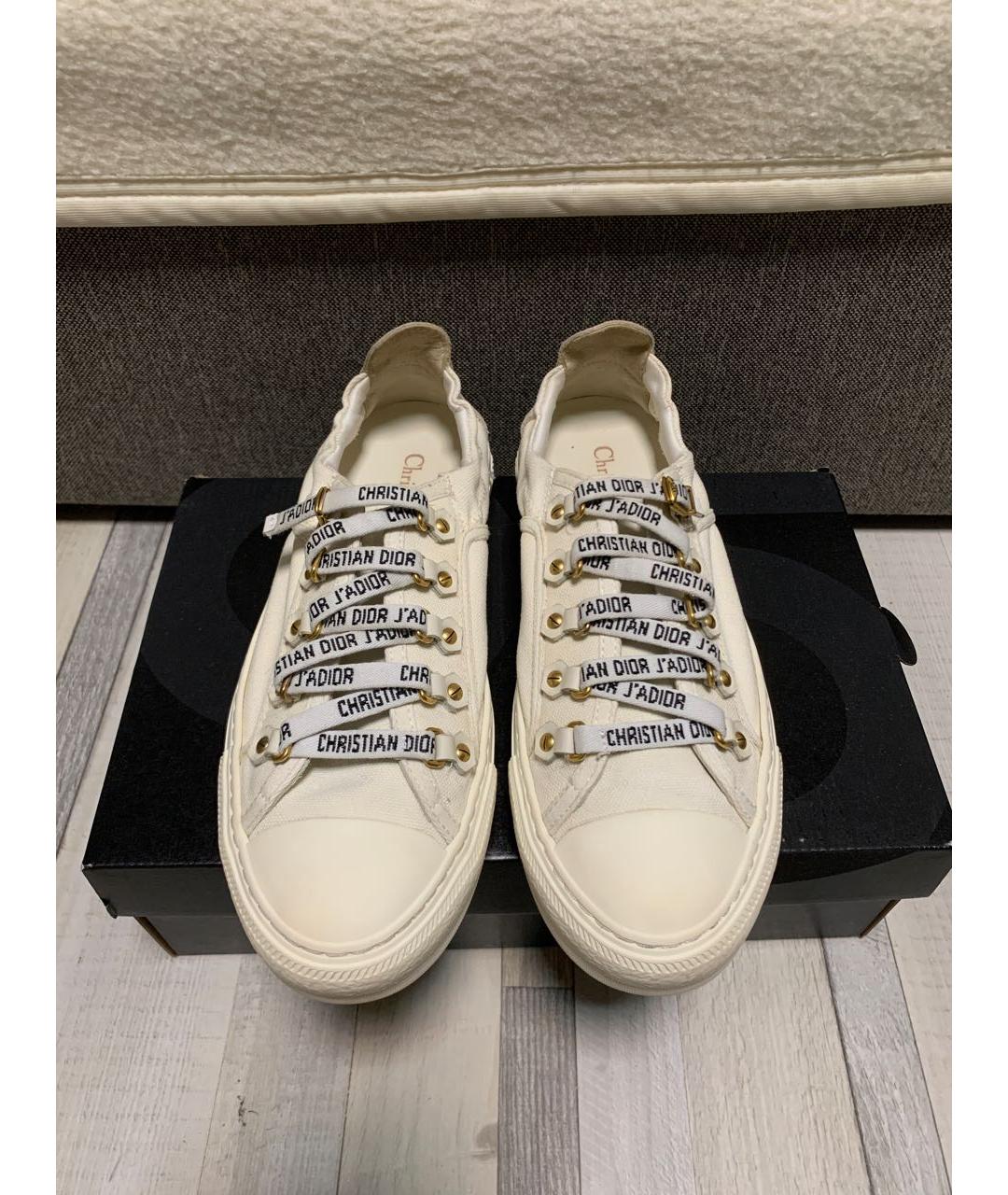 CHRISTIAN DIOR Белые кеды, фото 2