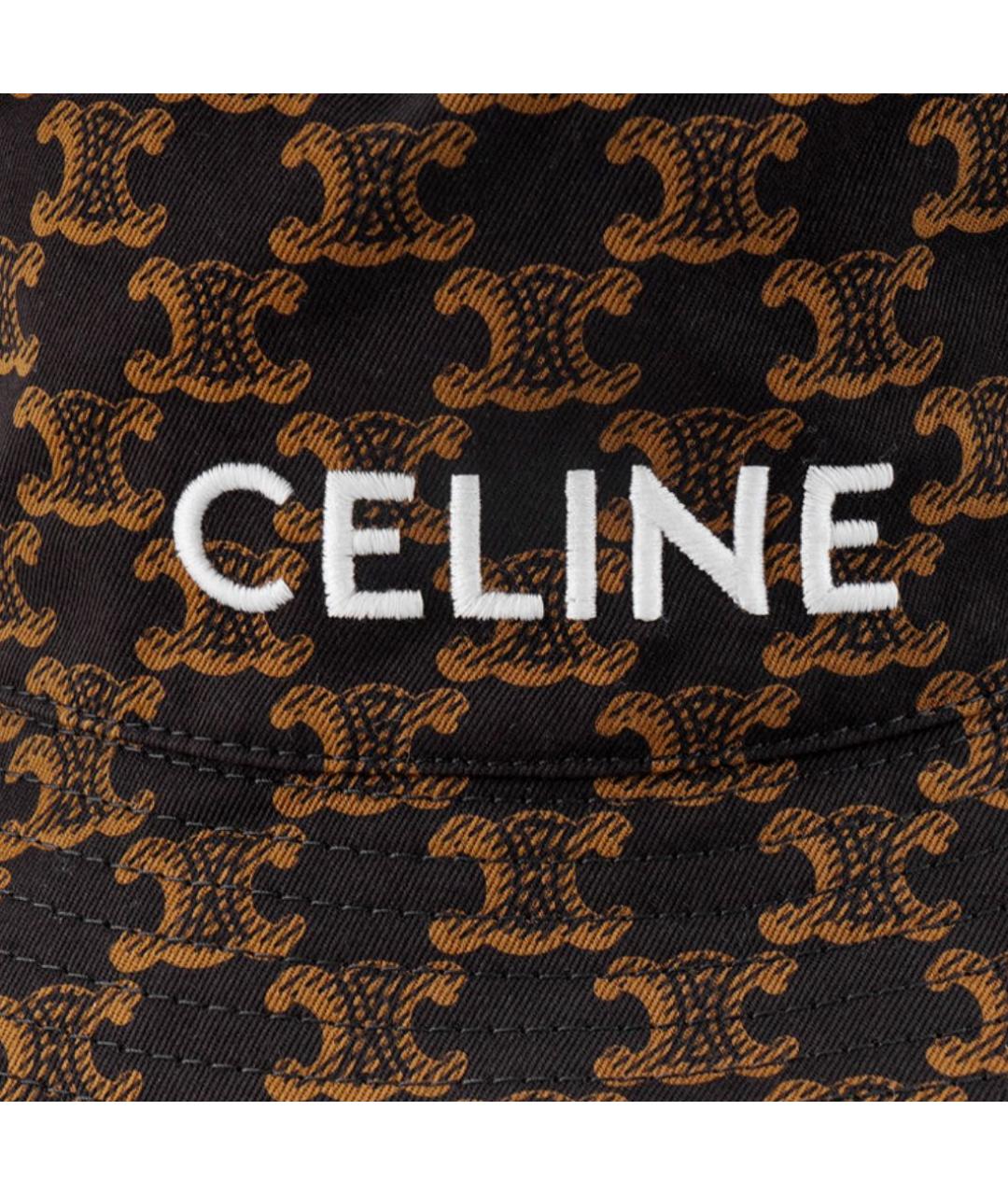 CELINE Коричневая хлопковая панама, фото 5