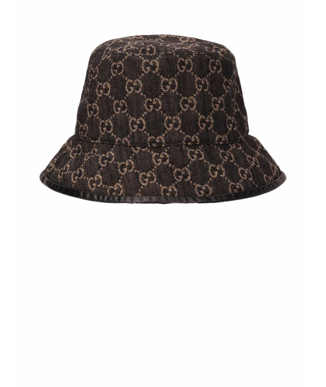 GUCCI Коричневая хлопковая панама, фото 1