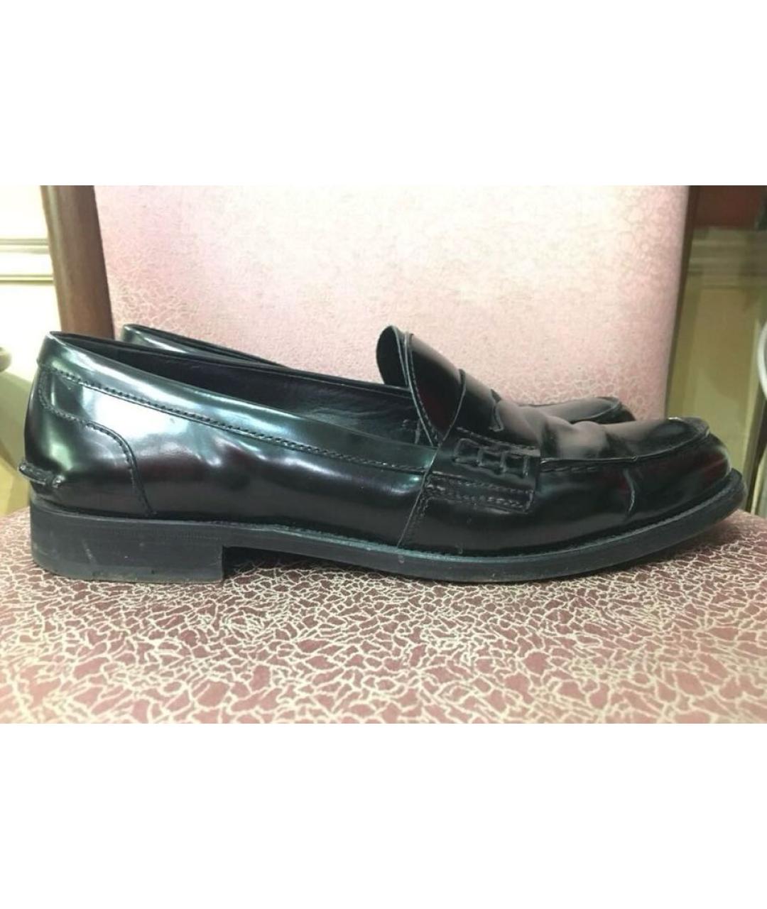 PRADA Черные кожаные лоферы, фото 9