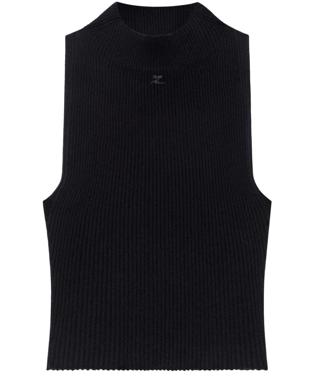 COURREGES Черная майка, фото 1