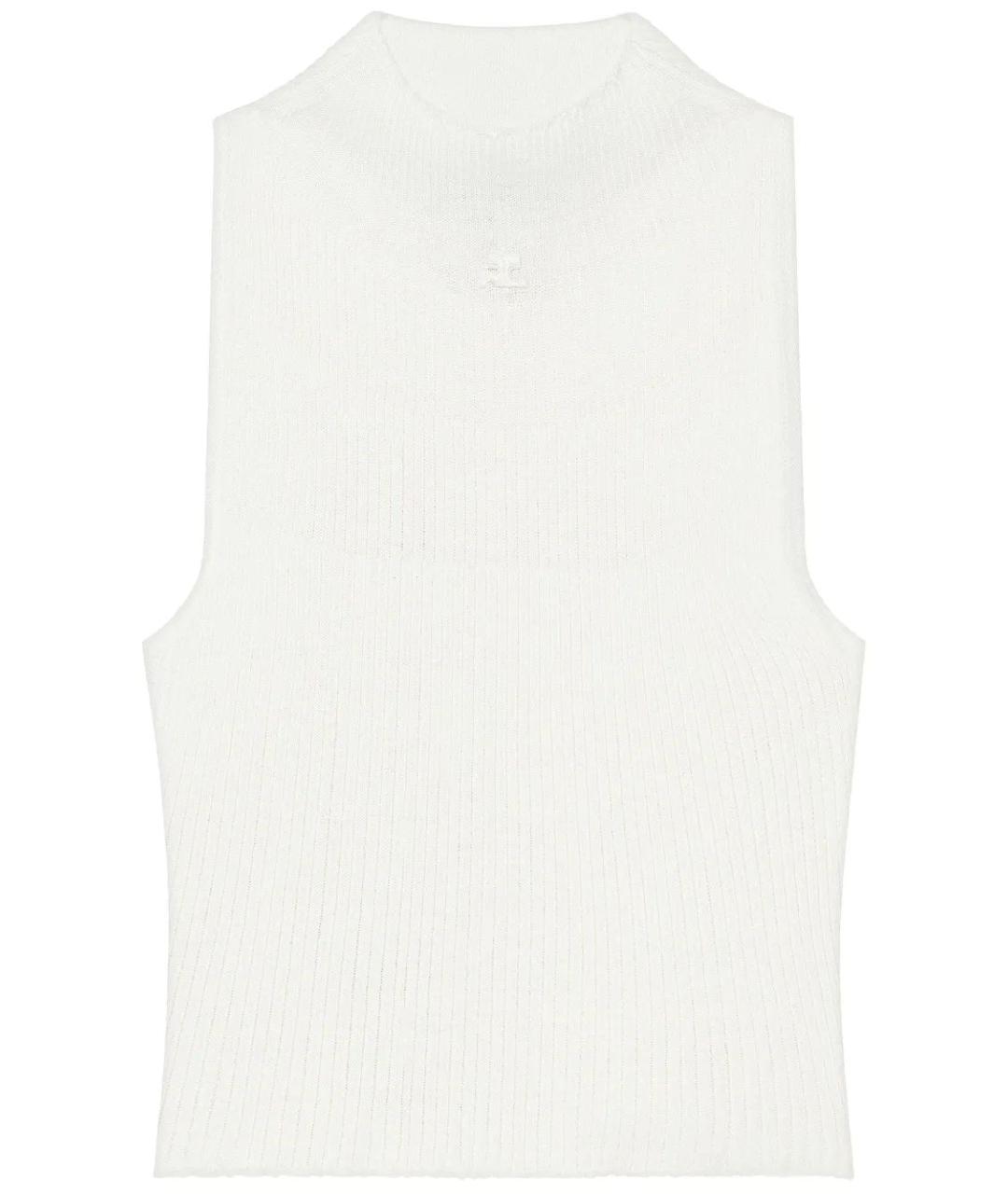 COURREGES Белая хлопковая майка, фото 1