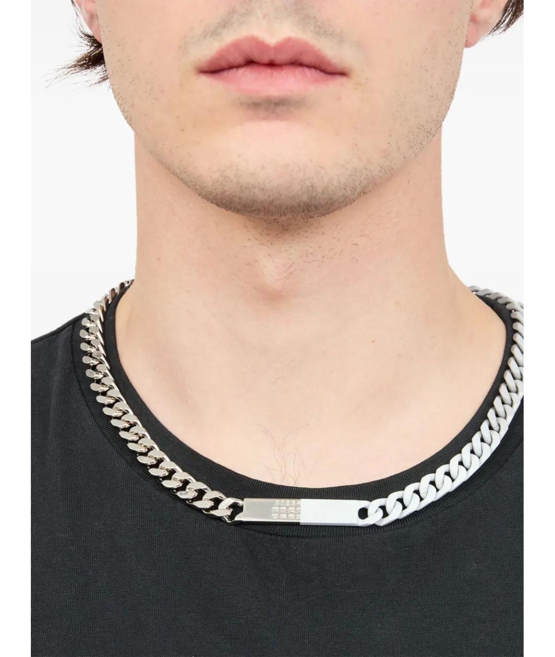 MAISON MARGIELA Серебряная металлическая цепочка, фото 2