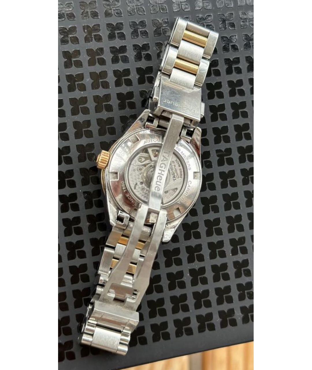 TAG HEUER Белые часы из розового золота, фото 4