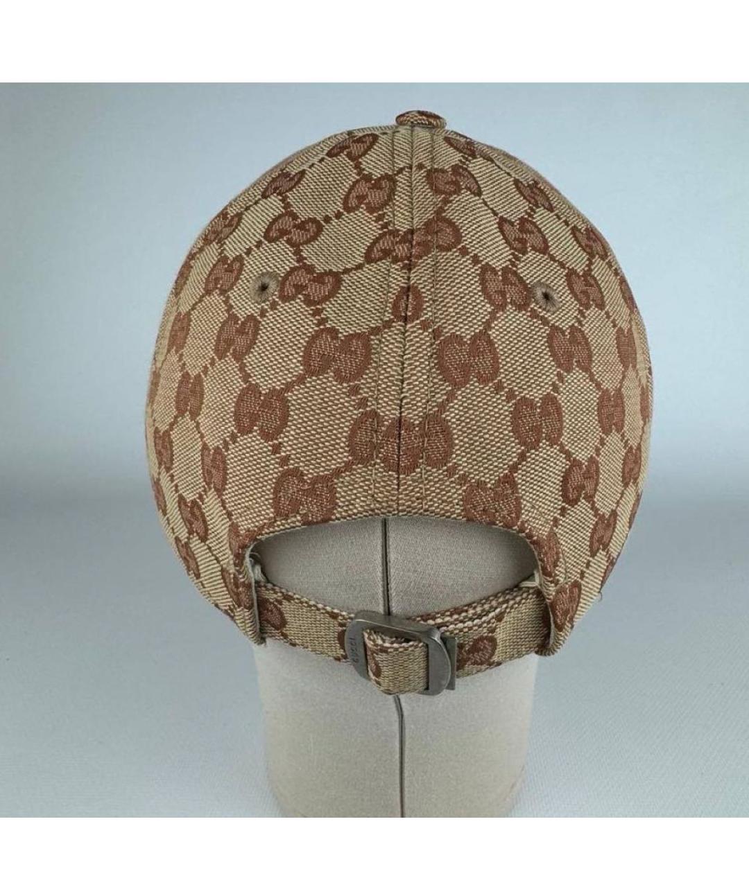 GUCCI Бежевая хлопковая кепка/бейсболка, фото 7