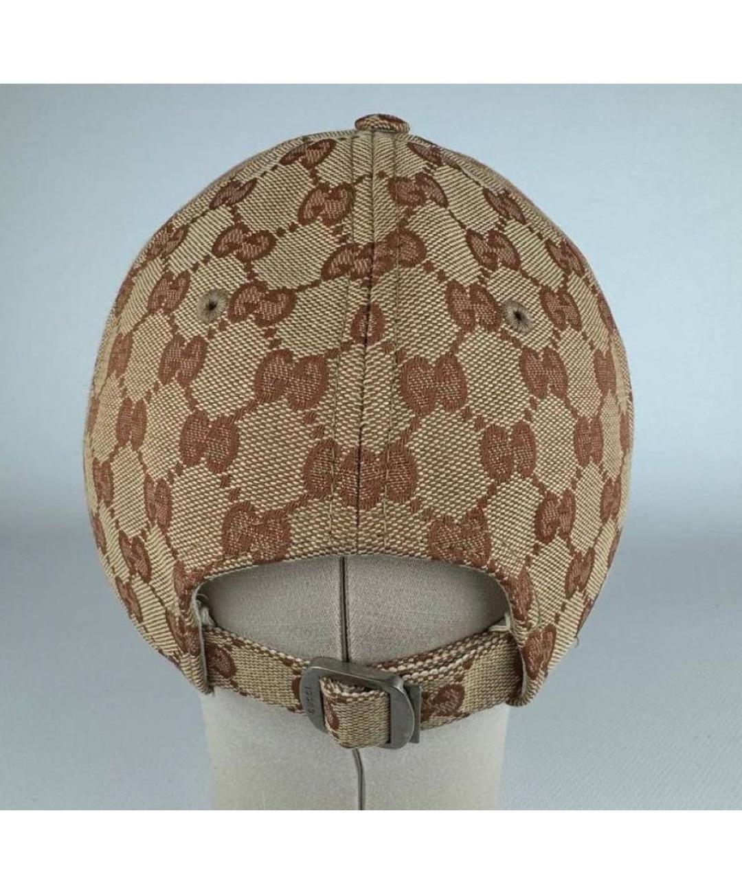 GUCCI Бежевая хлопковая кепка/бейсболка, фото 4