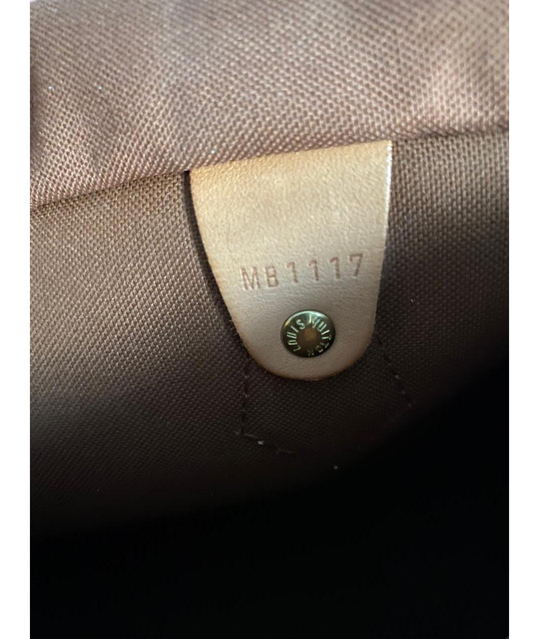 LOUIS VUITTON Коричневая сумка с короткими ручками, фото 7