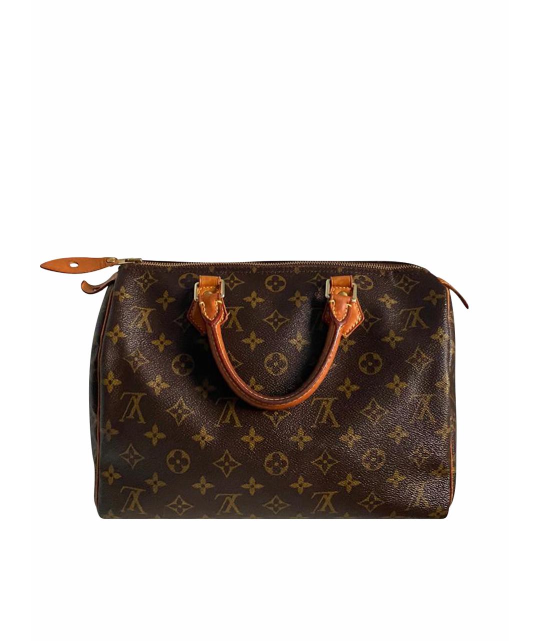 LOUIS VUITTON Коричневая сумка с короткими ручками, фото 1