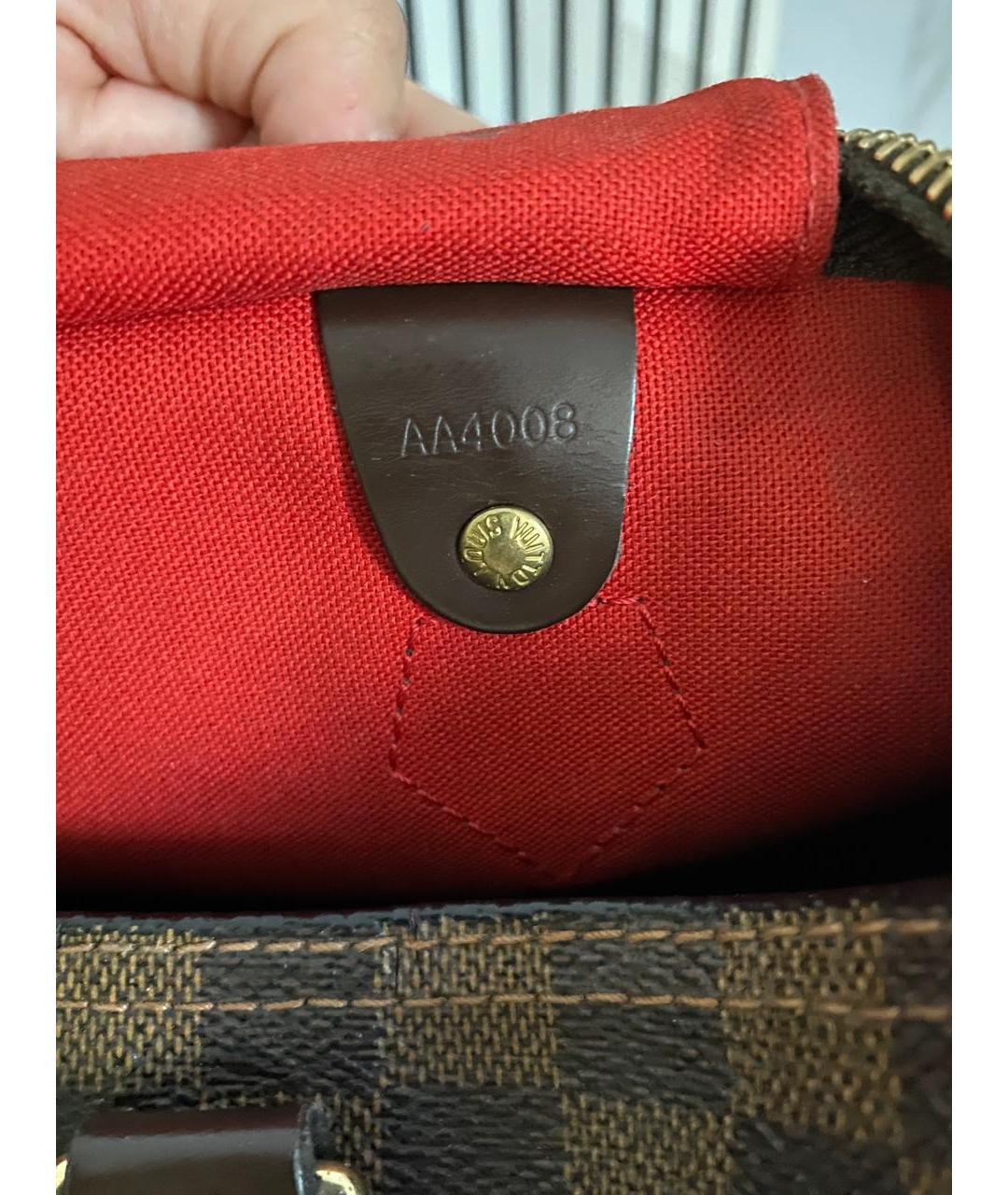 LOUIS VUITTON Коричневая сумка с короткими ручками, фото 7