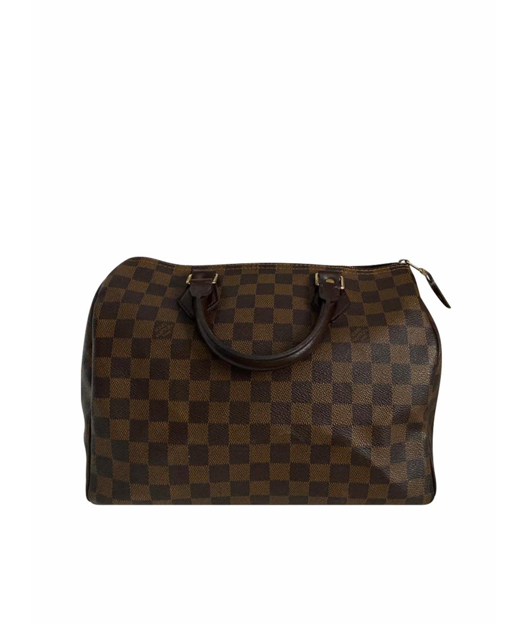 LOUIS VUITTON Коричневая сумка с короткими ручками, фото 1