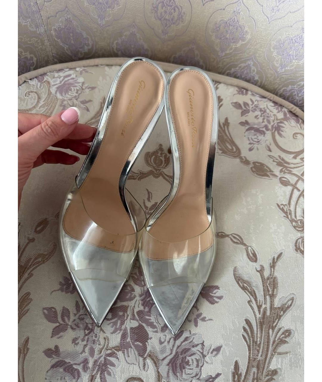 GIANVITO ROSSI Кожаные босоножки, фото 4