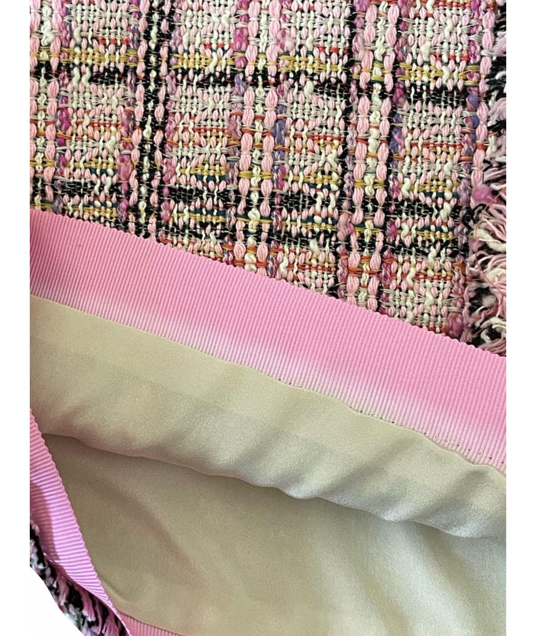 MSGM Розовая хлопковая юбка мини, фото 5