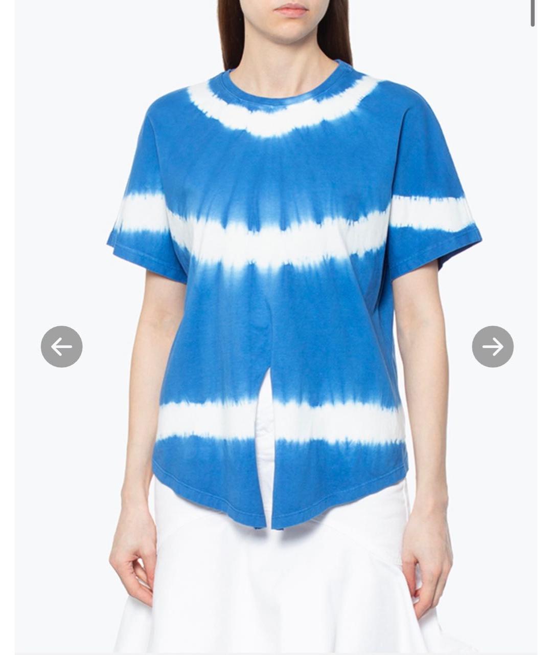 MSGM Синяя хлопковая футболка, фото 6