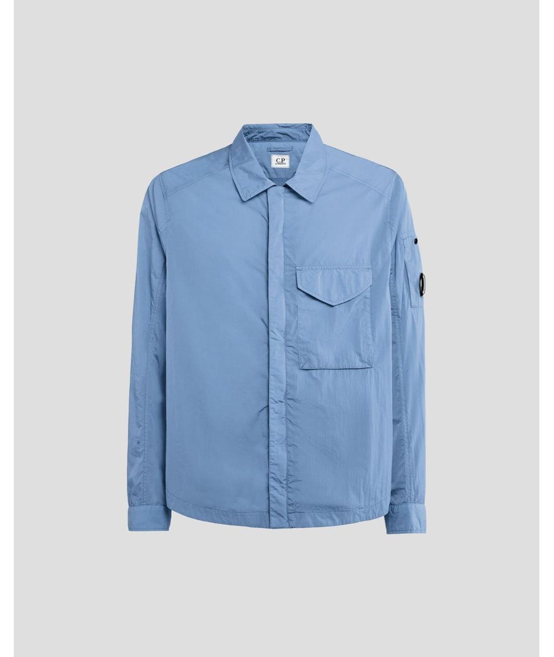 CP COMPANY Голубая полиэстеровая куртка, фото 6
