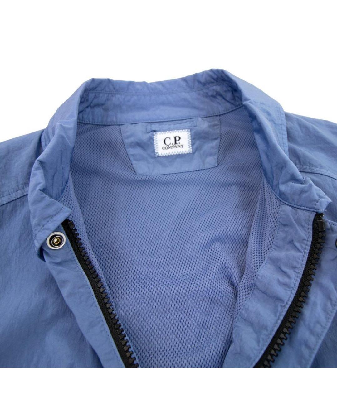 CP COMPANY Голубая полиэстеровая куртка, фото 3