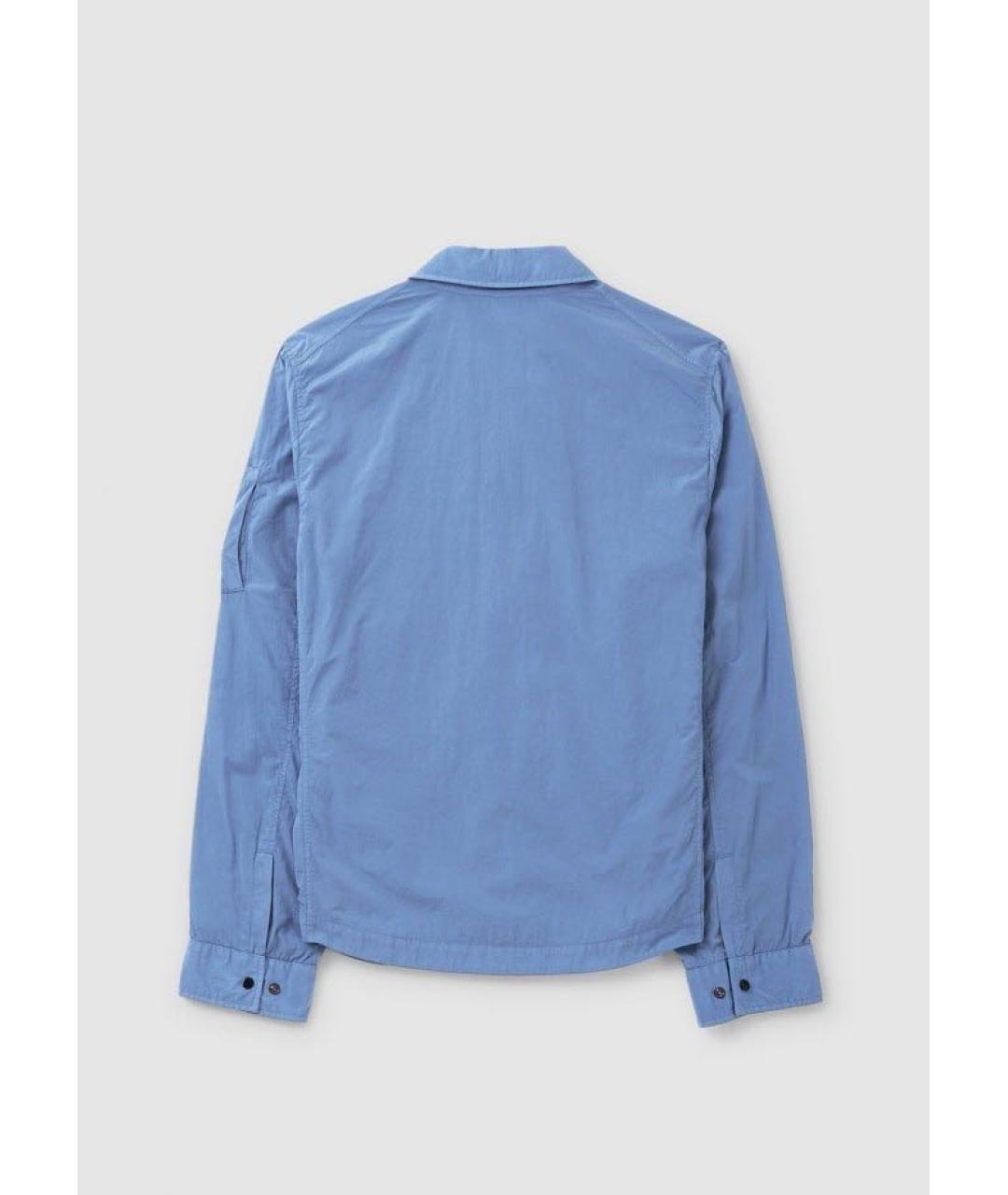 CP COMPANY Голубая полиэстеровая куртка, фото 2