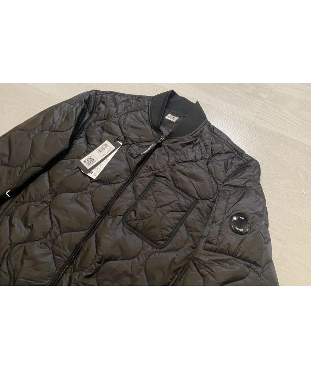 CP COMPANY Черная полиэстеровая куртка, фото 2