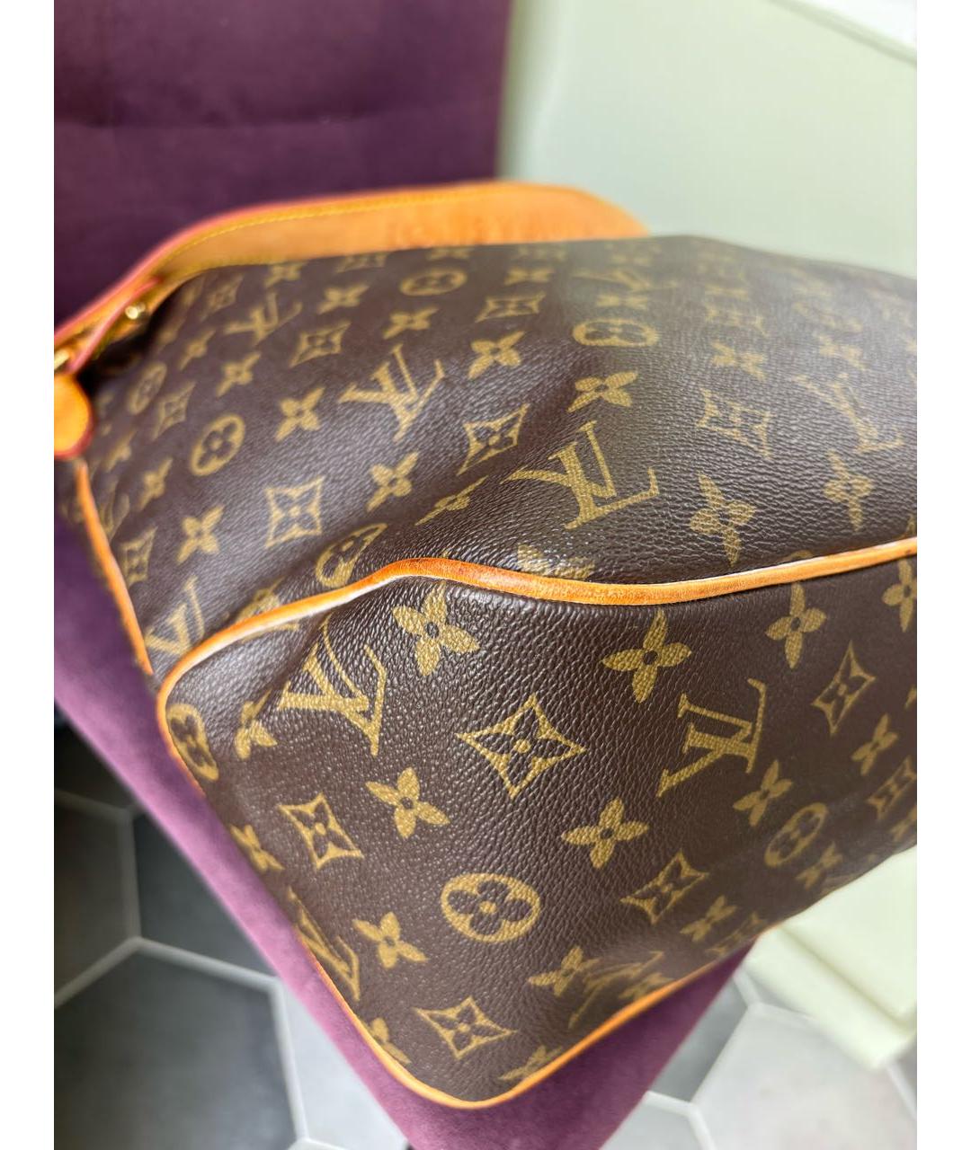 LOUIS VUITTON Коричневая сумка тоут из искусственной кожи, фото 8