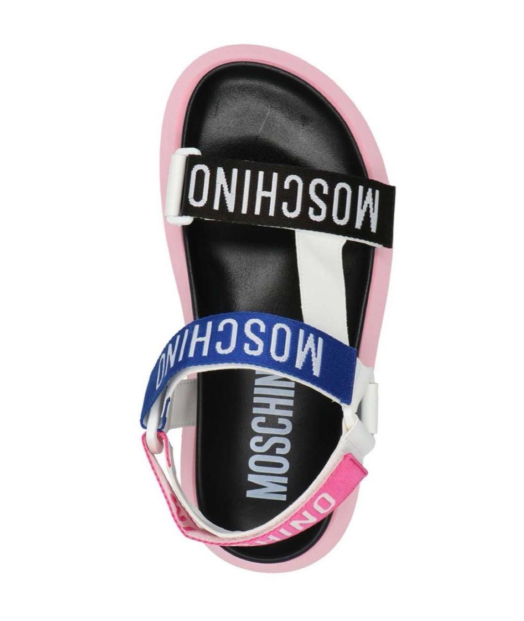 MOSCHINO Мульти текстильные сандалии, фото 3